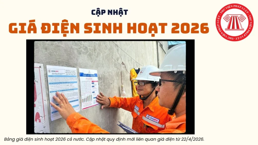 Cập nhật giá điện sinh hoạt 2026