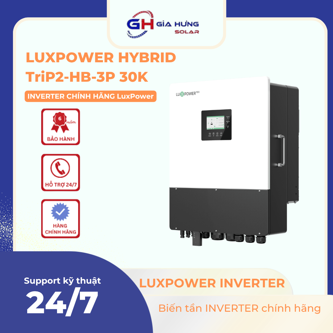 Inverter Hybrid Luxpower Trip2-HB-3P 30K BẢN CAO CẤP