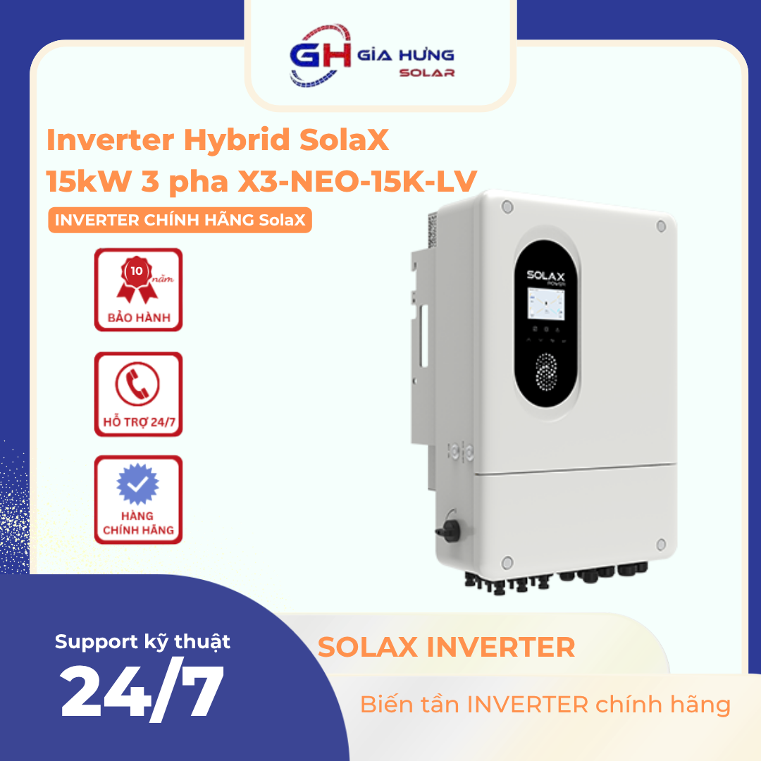 Inverter Hybrid SolaX 15kW 3 pha X3-NEO-15K-LV