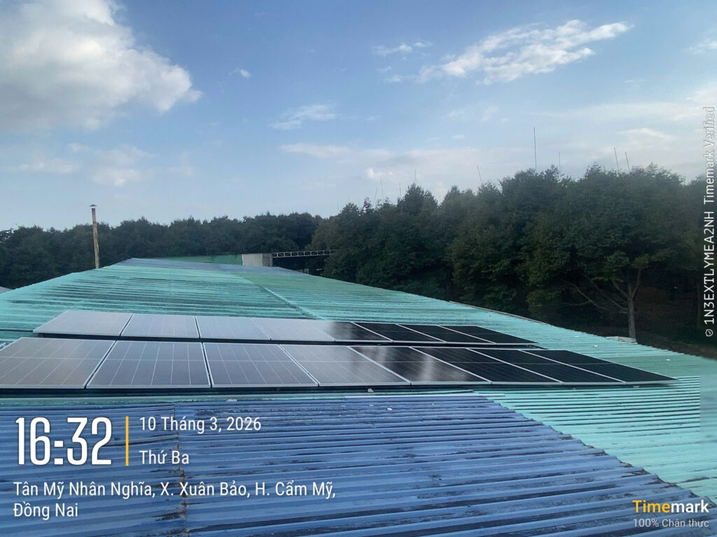 Hệ thống điện mặt trời áp mái công suất 10kW 3 pha của gia đình anh Thành – Đồng Nai