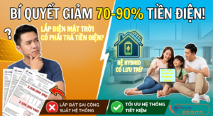 Lắp điện mặt trời rồi có phải trả tiền điện không