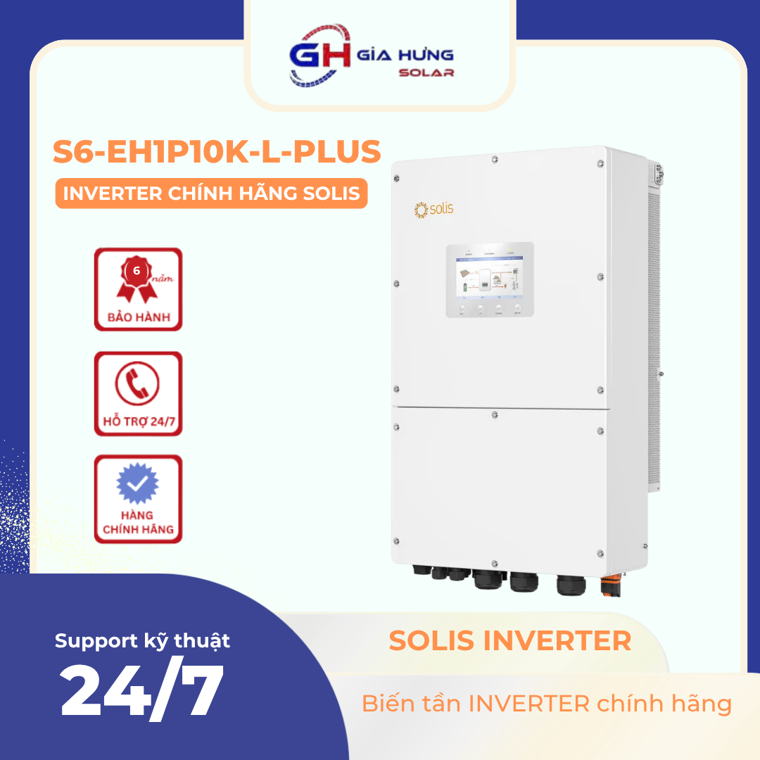 Inverter Hybrid Solis Công Suất 10KW - S6-EH1P10K-L-PLUS