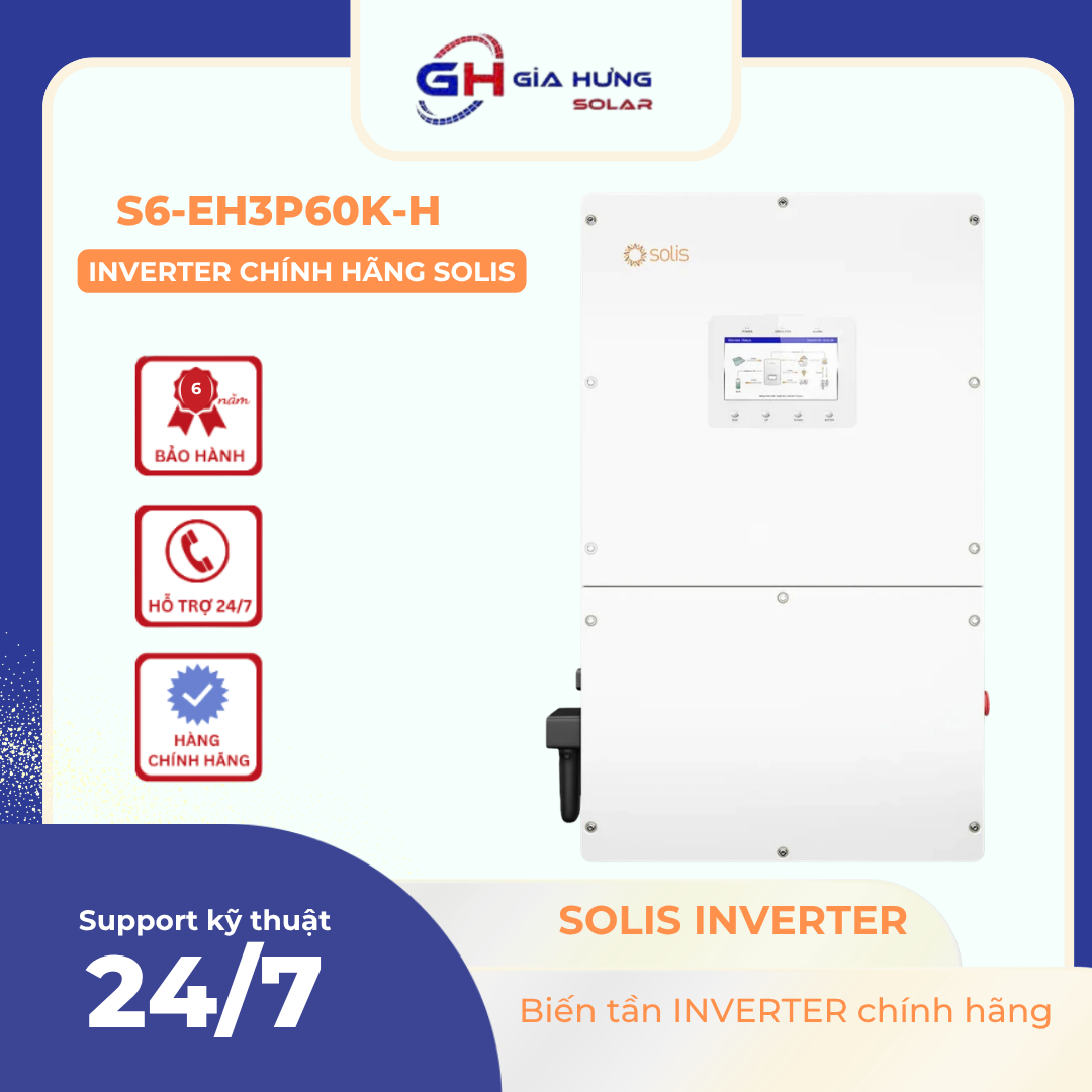 INVERTER HYBRID SOLIS CÔNG SUẤT 60KW - S6-EH3P60K-H